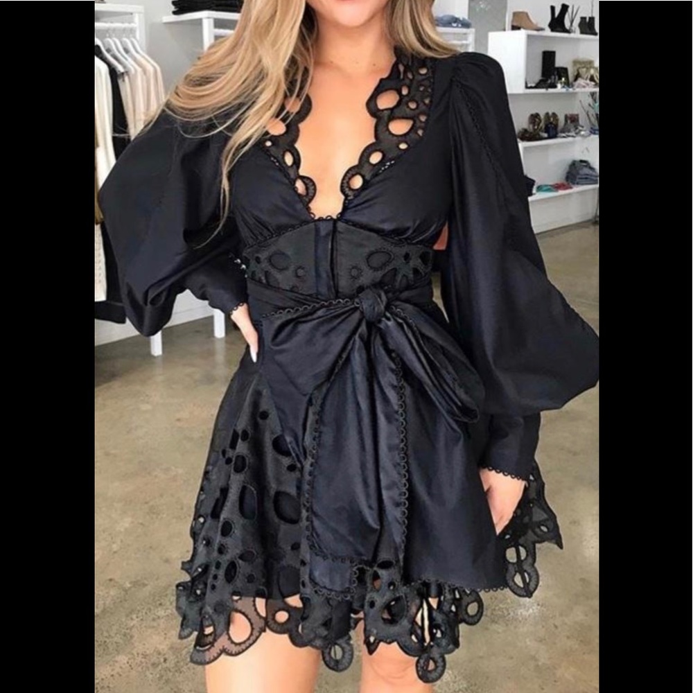 Acler Vicount Dress- Black